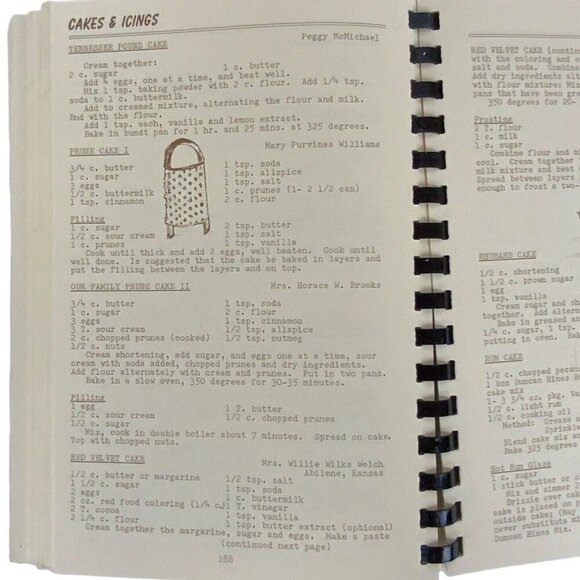 Square House Museum Cookbook Sixth Edition 1973 Panhandle TX Spiral Bound - Picture 11 of 15